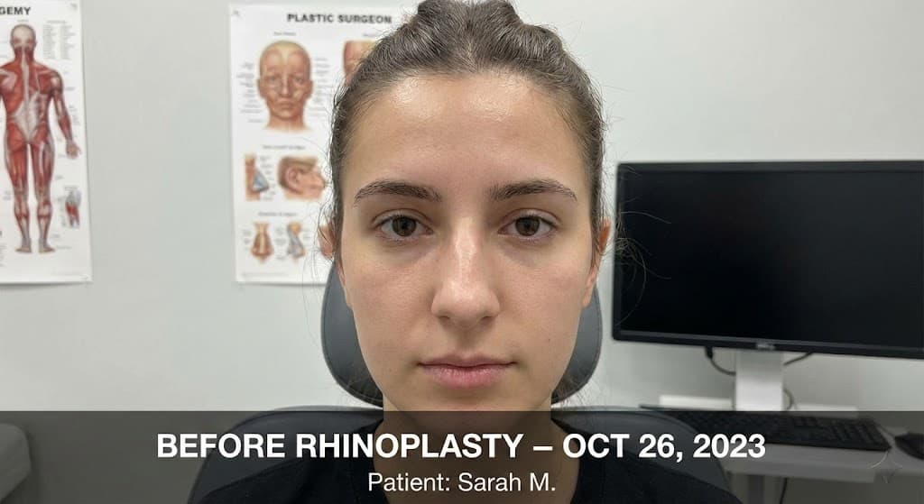 عملية تجميل الأنف before treatment result at IranElaj